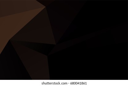 Dark Black vector shining triangular background. An elegant bright illustration with gradient. The completely new template can be used for your brand book.