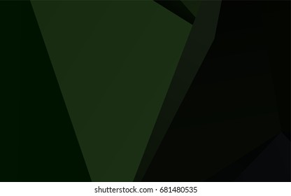Dark Black vector shining triangular template. Modern geometrical abstract illustration with gradient. Brand-new style for your business design.