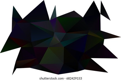 Dark Black vector shining triangular pattern. An elegant bright illustration with gradient. Brand-new style for your business design.