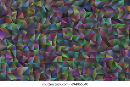 Dark Black vector shining triangular pattern. Shining colored illustration in a brand-new style. A completely new template for your business design.