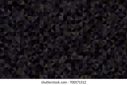 Dark Black vector shining triangular pattern. Shining illustration, which consist of triangles. A completely new design for your business.