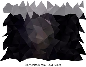 Dark Black vector shining triangular pattern. Glitter abstract illustration with an elegant design. The polygonal design can be used for your web site.