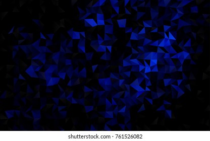 Dark Black vector shining triangular template. A vague abstract illustration with gradient. A completely new design for your business.
