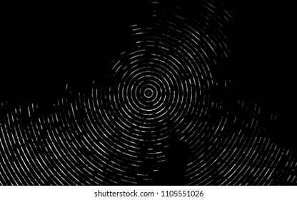 Dark Black vector template with abstract lines. A vague circumflex abstract illustration with gradient. A completely new template for your business design.