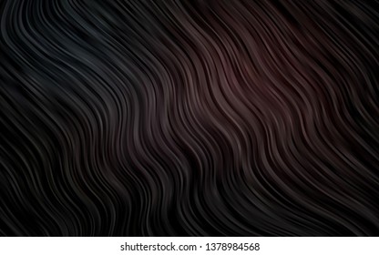 Dark Black vector template with abstract lines. Shining crooked illustration in marble style. A completely new template for your business design.