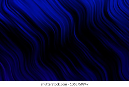 Dark Black vector template with bent lines. Creative illustration in halftone marble style with gradient. Marble design for your web site.
