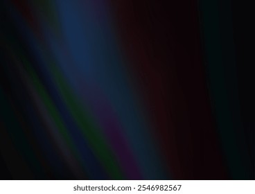 Dark Black vector template with bent ribbons. Colorful abstract illustration with gradient lines. A new texture for your  ad, booklets, leaflets.