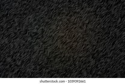 Dark Black vector template with bubble shapes. Glitter abstract illustration with wry lines. The best blurred design for your business.