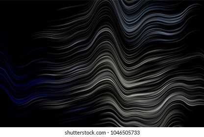 Dark Black vector template with bubble shapes. Creative illustration in halftone marble style with gradient. The elegant pattern for brand book.