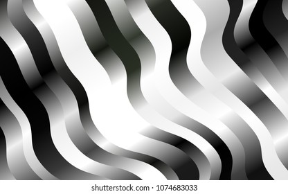 Dark Black vector template with bubble shapes. Geometric illustration in marble style with gradient.  A completely new template for your business design.