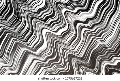Dark Black vector template with bubble shapes. Creative illustration in halftone marble style with gradient. A completely new marble design for your business.