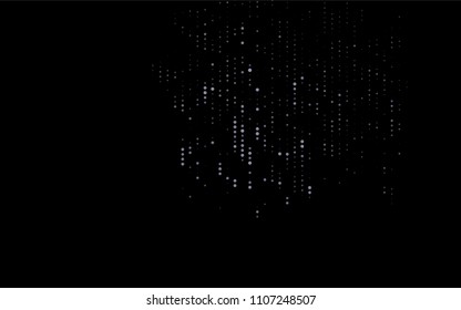 Dark Black vector  template with circles. Illustration with set of shining colorful abstract circles. The pattern can be used for ads, leaflets of liquid.