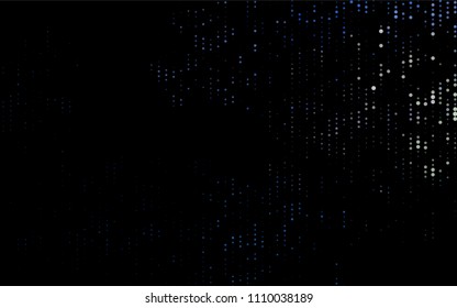 Dark Black vector  template with circles. Beautiful colored illustration with blurred circles in nature style. The pattern can be used for ads, leaflets of liquid.