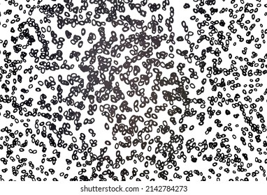 Dark Black vector template with circles. Glitter abstract illustration with blurred drops of rain. Completely new template for your brand book.