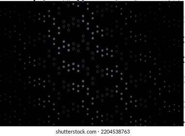 Dark Black vector template with circles. Illustration with set of shining colorful abstract circles. Design for posters, banners.