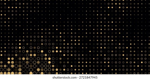 Plantilla de Vector negro oscuro con círculos. Burbujas borrosas sobre fondo abstracto con degradado colorido. Hermoso diseño para su anuncio natural del negocio.