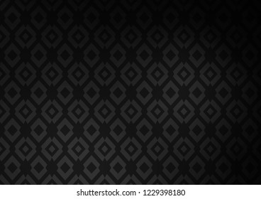 Dark Black vector template with crystals, rectangles. Abstract gradient illustration with rectangles. The template can be used as a background.