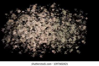 Dark Black vector template with crystals, triangles. Modern abstract illustration with colorful triangles. Pattern can be used for websites.