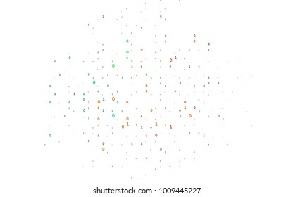 Dark Black vector template with isolated numerals. Modern geometrical illustration with numerals. Template can be used as a background for ads of typography.