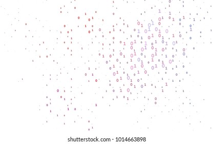 Dark Black vector template with isolated numerals. Blurred design in simple style with collection of numerals. The pattern can be used as ads, poster, banner for books.