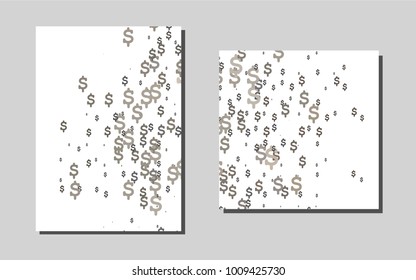 Dark Black vector template for landing pages. Blurred decorative design in abstract style with text box. Pattern for beautiful business cards, folders.