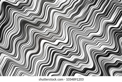 Dark Black vector template with lava shapes. A vague circumflex abstract illustration with gradient. New composition for your brand book.