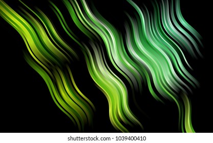 Dark Black vector template with lava shapes. A vague circumflex abstract illustration with gradient. Marble design for your web site.