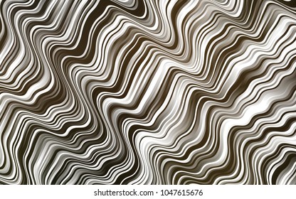 Dark Black vector template with lava shapes. Modern gradient abstract illustration with bandy lines. Textured wave pattern for backgrounds.