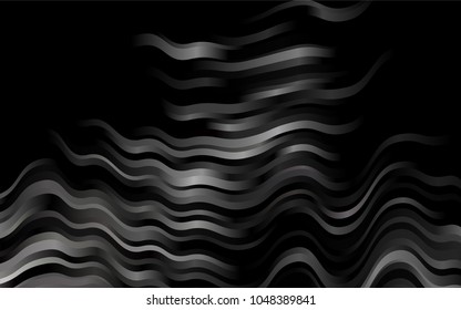 Dark Black vector template with lava shapes. Blurred geometric sample with gradient bubbles.  A completely new template for your business design.