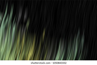 Dark Black vector template with lava shapes. Modern gradient abstract illustration with bandy lines. New composition for your brand book.