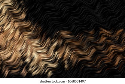 Dark Black vector template with lava shapes. Colorful abstract illustration with gradient lines. The elegant pattern for brand book.