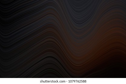 Dark Black vector template with lava shapes. A sample with blurred bubble shapes. Brand-new design for your ads, poster, banner.