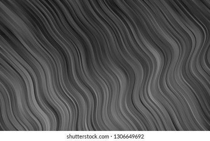 Dark Black vector template with lava shapes. Shining crooked illustration in marble style. New composition for your brand book.