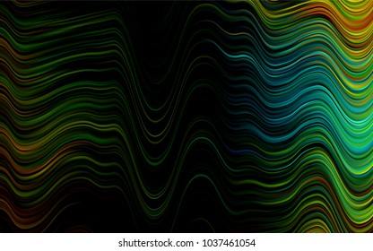 Dark Black vector template with lines, ovals. Colorful illustration in abstract marble style with gradient. A completely new marble design for your business.