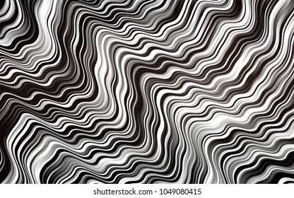 Dark Black vector template with lines, ovals. A completely new color illustration in marble style. Brand-new design for your ads, poster, banner.