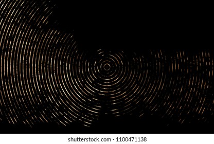 Dark Black vector template with lines, ovals. Blurred geometric sample with gradient bubbles.  The best blurred design for your business.