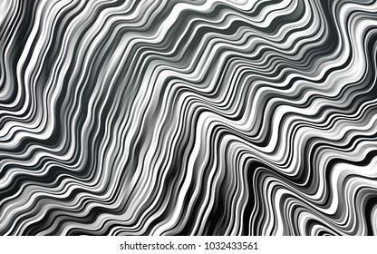 Dark Black vector template with liquid shapes. Geometric illustration in marble style with gradient.  The best blurred design for your business.