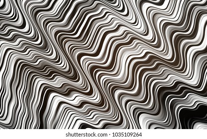 Dark Black vector template with liquid shapes. Blurred geometric sample with gradient bubbles.  The best blurred design for your business.
