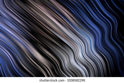 Dark Black vector template with liquid shapes. An elegant bright illustration with gradient. A new texture for your  ad, booklets, leaflets.