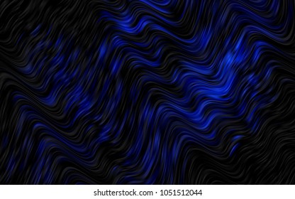 Dark Black vector template with liquid shapes. Shining crooked illustration in marble style. Marble design for your web site.