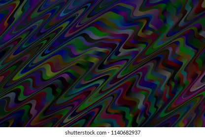 Dark Black vector template with liquid shapes. Creative geometric illustration in marble style with gradient. A new texture for your  ad, booklets, leaflets.