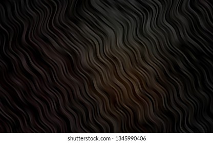 Dark Black vector template with liquid shapes. Creative illustration in halftone marble style with gradient. The elegant pattern for brand book.