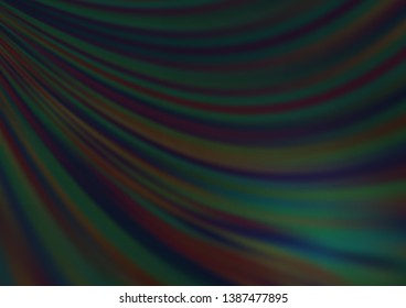 Dark Black vector template with liquid shapes. An elegant bright illustration with gradient. Marble design for your web site.