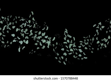 Dark Black vector template with memphis shapes. Colorful chaotic forms with gradient in modern style. Simple design for your web site.