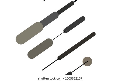 Dark Black vector template with repeated sticks. Glitter abstract illustration with colored sticks. The pattern can be used for websites.