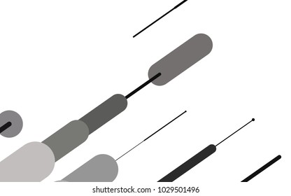 Dark Black vector template with repeated sticks. Blurred decorative design in simple style with lines. Smart design for your business advert.