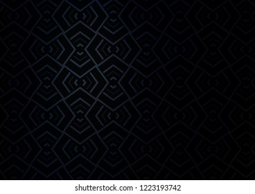Dark Black vector template with repeated sticks. Lines on blurred abstract background with gradient. Best design for your ad, poster, banner.