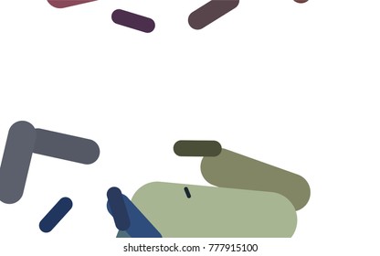 Dark Black vector template with repeated sticks. Capsules on blurred abstract background with gradient. The pattern can be used for medical ad, booklets, leaflets