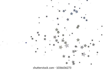 Dark Black vector template with sky stars. Modern geometrical abstract illustration with stars. Smart design for your business advert.