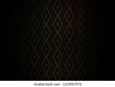 Dark Black vector template with sticks, squares. Colorful decorative design in simple style with lines, rhombuses. Pattern for ads, posters, banners.